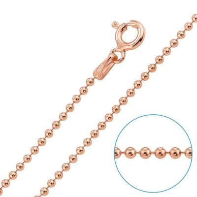 Necklace Jewelry Rose Gold Plated Ball Chain in 100m Per Roll