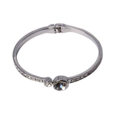 2020 Year Charm Silver Bracelet with Rhinestone