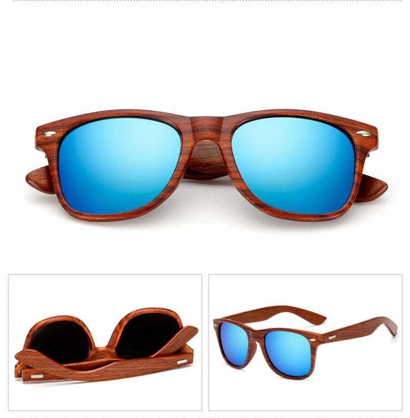 New Anti-Wood Grain Plastic Frame Unisex Wood Legs Sunglasses Bamboo Sunglasses Sg3012