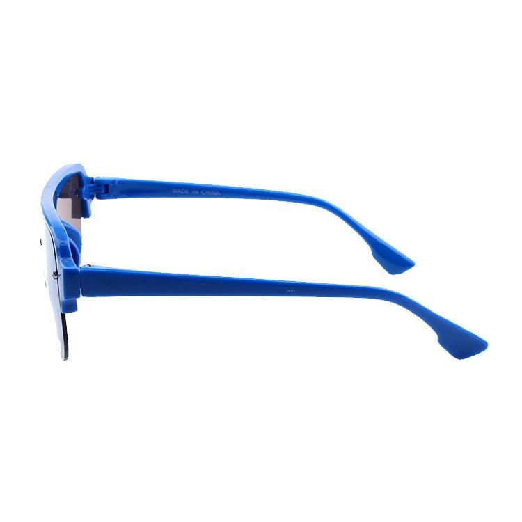 Rim PC Frame Blue Color with Mirror Kids Sunglasses