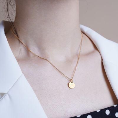 Simple Minority Female Letter Pendant Geometric Beauty Necklace