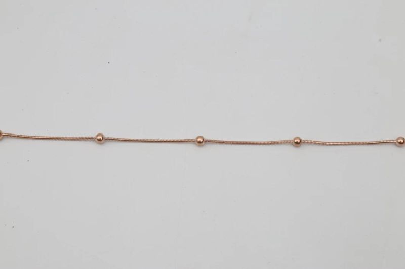 Stainless Steel Round Snake Chain with Ball for Fashion Jewelry