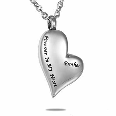 Always in My Heart Locket Love Pendant for Holding Ash