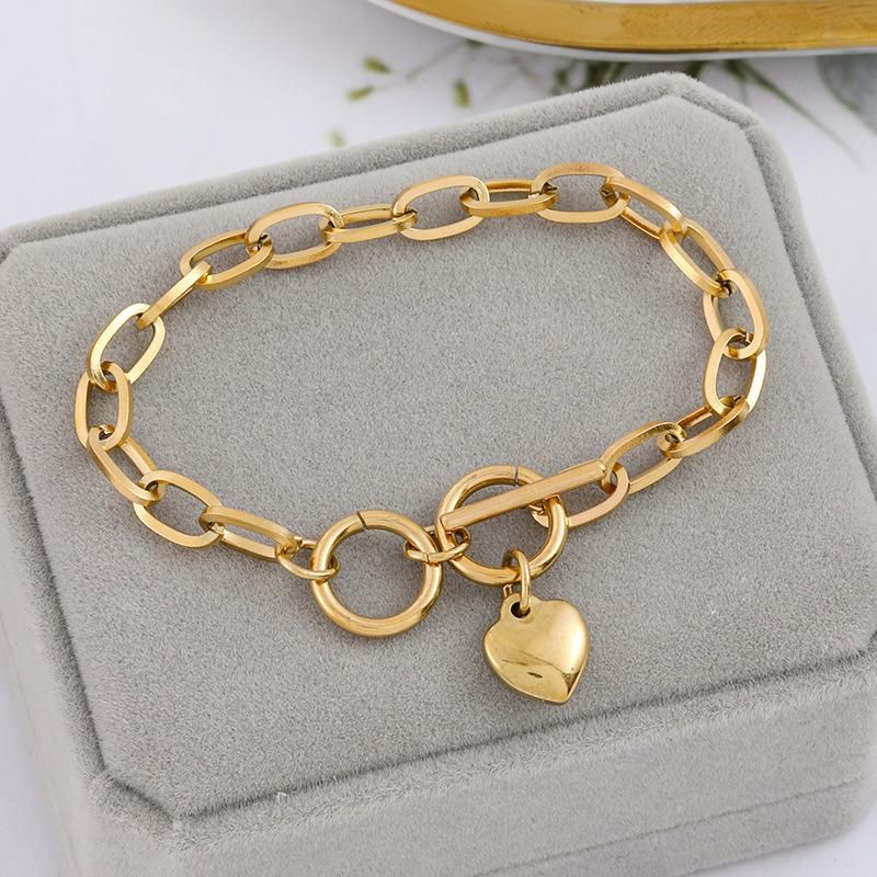 Fashion jewellery Manufacturer Custom Water Proof Jewelry High Quality Non Fade New Arrivals Women Gold Plated Bracelet Custom