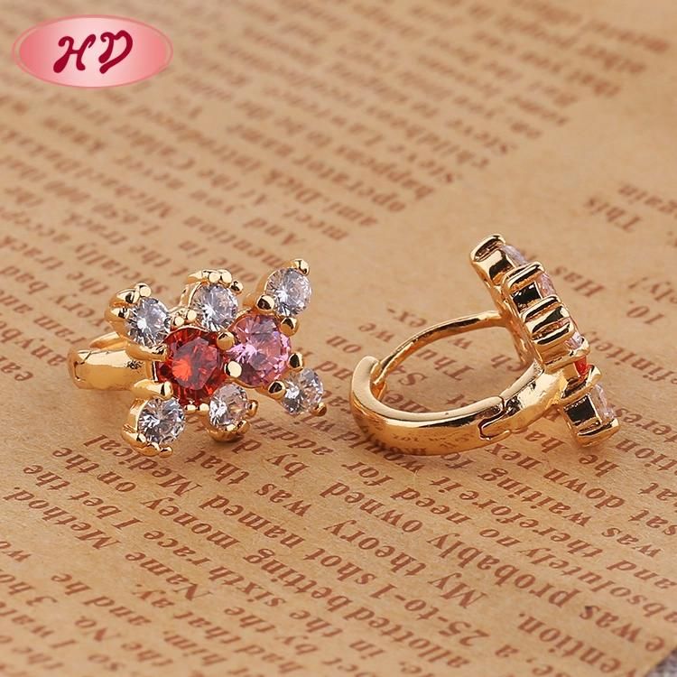 China Gift Items 18K 14K Gold Plated Wholesale Ladies Earring Jewellery