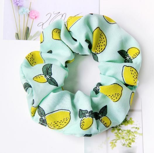 Hair Decoration Hair Ring Scrunchie Fruit Dsigner Hair Accessories Elastic Bands