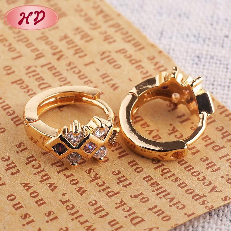 2020 HD Fashion 18K Gold Plated Women Earring with CZ Earring for Women