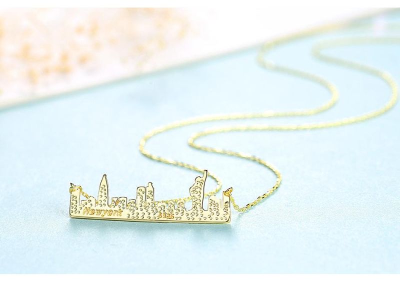 Manufacturer Fashion Necklace City in Miniature Fine Chain Jewelry