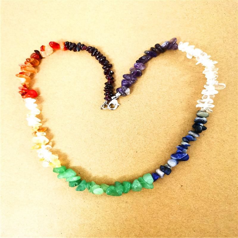 Mixed Colorful Chips Beads Natural Stone necklace Welcome to Customize