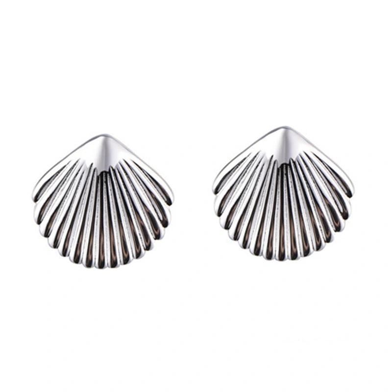 925 Silver Fashion Leaf Stud Earring with CZ