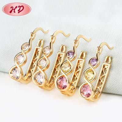 Fashion 18K 14K Gold Plated Imitation Earring Jewelry
