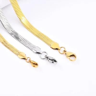 Manufacturer Stainless Steel Necklace Making Gold Plated Herringbone Chain Jewellery for Fashion Women Accessories