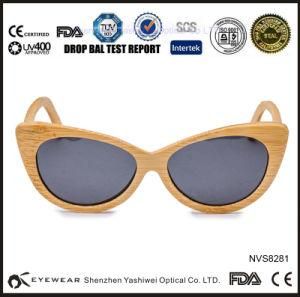Cat Eye Natural Pure Fashion Bamboo Sunglasses