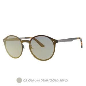Acetate&Metal Polarized Sunglasses, Vintage Round Sun Glass 5