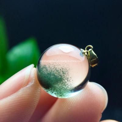 China Green Phantom Pendant Natural Crystal