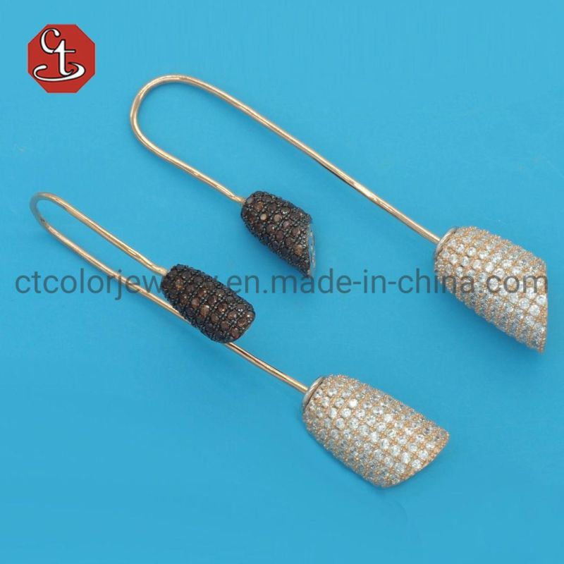 Long Tassels Ball Drop Earrings Women Temperament Jewelry Circle Dangle Earring
