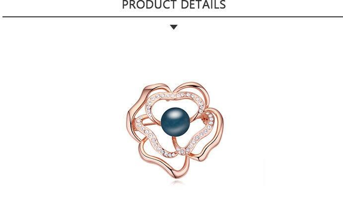 2020 Year Fashion Jewelry Gold Brooch with Blue Bead