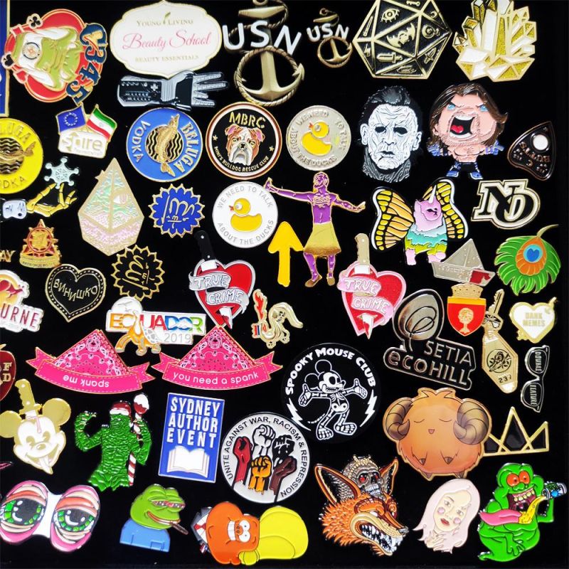 Customize Various Styles of Badge Pin Brooches