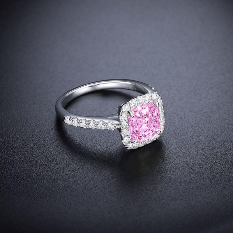 Fashion Jewelry Simulated Fancy Diamond Ring in 925 Sterling Silver