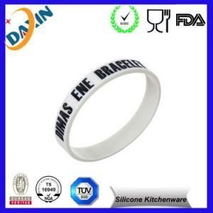 100% Non-Toxic OEM Silicone Bracelet Merry Christmas Silicone Bracelets