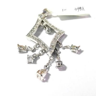 Hot Sales Fashion 925 Silver Diamond Tassel Pendant for Women