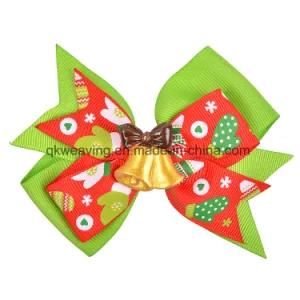 Christmas Printing Hair Clip Hair Bow Hair Accessories for Decoration