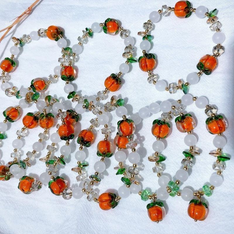Fashion Jewelry Persimmon Ruyi Crystal Bracelet
