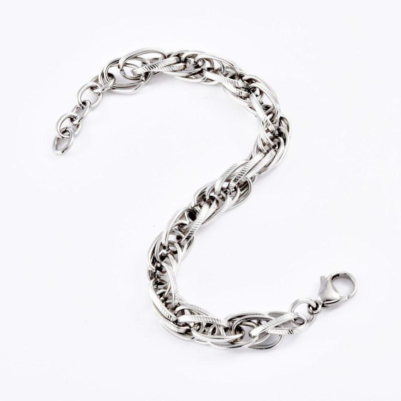 Hot Selling Chunky Jewelry Accessories Stainless Steel Chain Fashion Bracelet for Men Jewellery