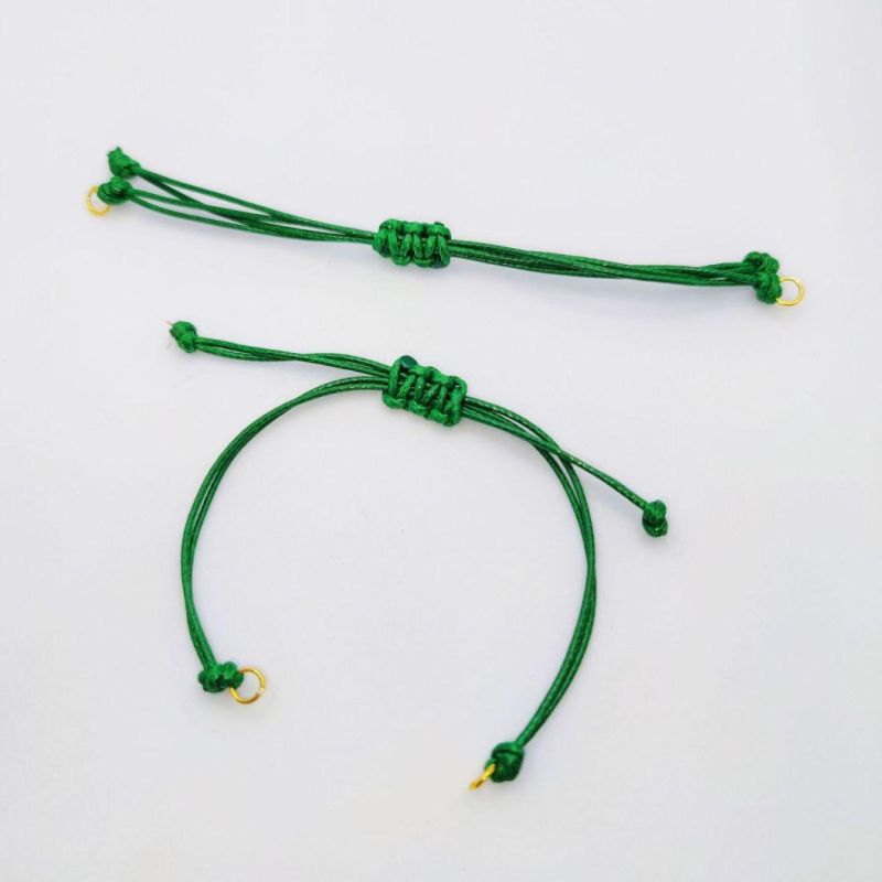 Hand Braided Rope Adjustable Semi-Finished DIY Accessories Lovers Bracelet