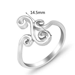 New Simple Cheap Celtic 925 Sterling Silver Ring