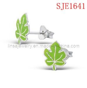 Maple Leaf Stainless Steel Earrings for Girl (SJE1641)