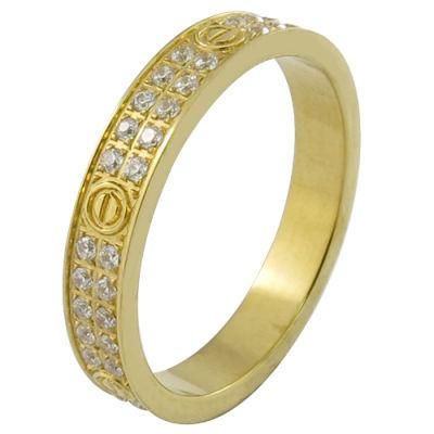 Micro Pave Setting Stamp 18k Solid Custom Gold Jewelry