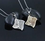 Fashion Gift Items Stainless Steel Cutout Design Necklace for Girlfriend