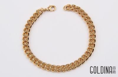 Brass Curb Chain Bracelet Anklet Necklace Lady Fashion Chain